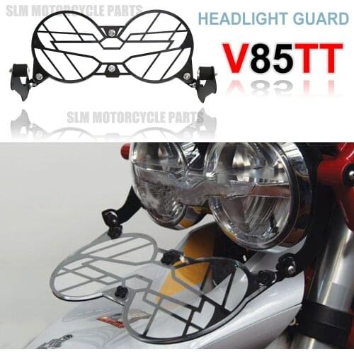 NEW Motorcycle V85TT For Moto Guzzi V85 TT Folding Headlight Guard Protector Grill Double Protection