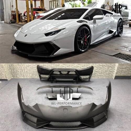 LP580 LP610 FRP / Carbon fiber Front bumper Rear bumper Rear spoiler For Lamborghini Huracan LP580 LP610 V Style Car styling