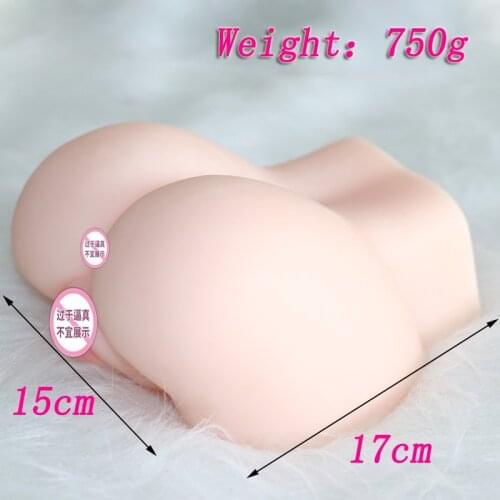 Silicone Big Ass 3D sex doll artificial vagina Double Channels Male masturbator cup Masturbate Anal Sex Dolls Sex Toys for Men