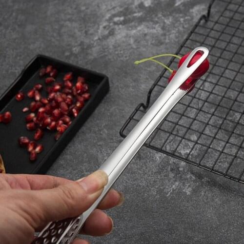 1pc Stainless Steel Food Tongs Japanese Style Barbecue Clamp Kitchen Tong