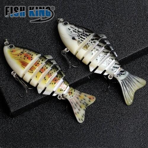 10cm 7 Segment Crankbaits Bass Hard Bait Wobblers For Trolling Pike Jerkbait Multi Jointed Swimbait Sinking Minnow Fishing Lure