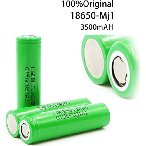 100% Original MJ1 3.7 v 3500mAh 18650 Lithium Rechargeable Battery For Flashlight batteries for 18650 LG MJ1 3500mAh battery