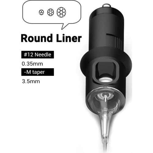 20pcs STIGMA Tattoo Needle Revolution Cartridge Round Liner 10/12 (0.30/0.35mm needle)1003RL1207RL For Rotary Tattoo Machine Pen
