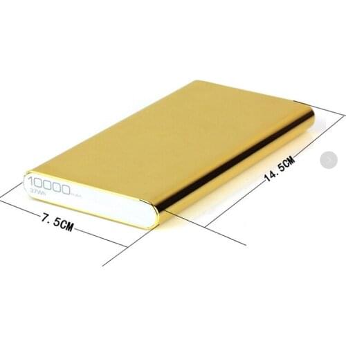 24kt gold plated custom logo cell phone battery power bank for mobile phone