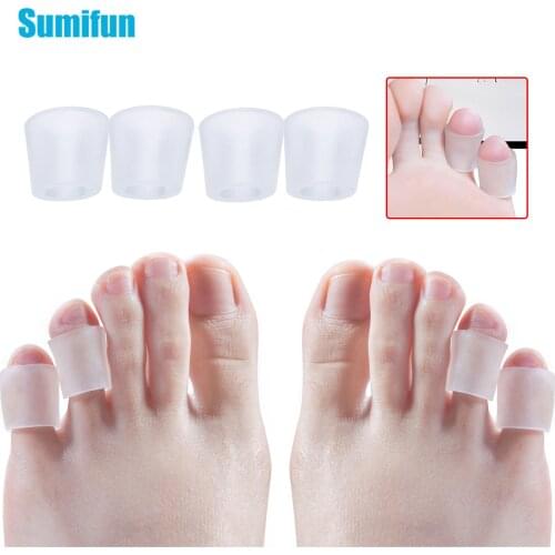 6Pcs/3Pairs Transparent Silicone Gel Fingers Protector Corn Remover Thumb Corrector Hammer Toe Separator Foot Support Care D1325