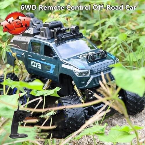 6WD Wireless BigFoot Off-Road Car 45 Degree Climbing 2.4G Remote Control Rock Crawler Anti-Crash Electric Racing RC Car Kid Toy