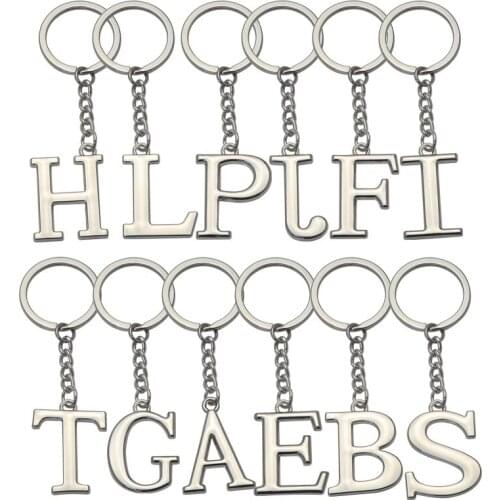 A-Z Initial Keychains Personalized Name Alphabet Key Chain Holders for Men Women Party Gifts