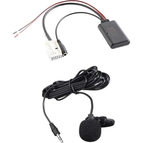 Bluetooth Aux Audio Cable Microphone Adapter Set for BMW E60 E63 E81 E82, High quality Accessories