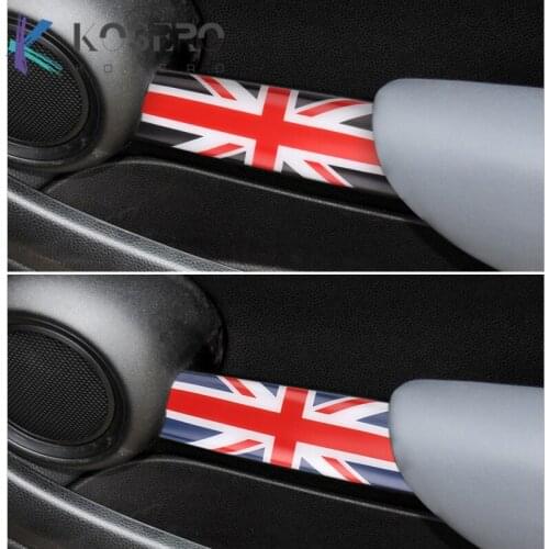 Car door inner handle panel armrest Decorative stickers shell For BMW MINI ONE cooper R55 R56 Interior Modification Accessories