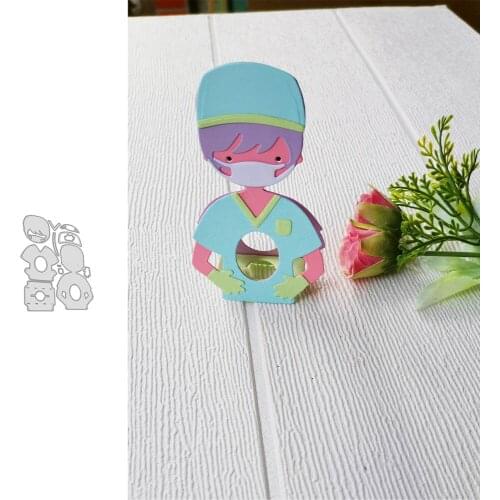 Lady Nurse Doctor Metal cutting dies cut die mold decoration Scrapbook paper craft knife mould blade punch stencil
