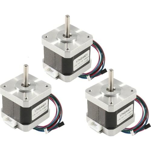 3pcs 3d printer motor 4 lead Nema17 Stepper Motor 42 motor Nema 17 motor 42BYGH 1.5A (17HS4401) motor