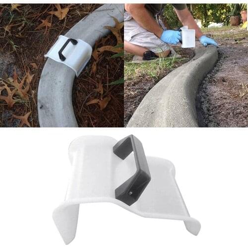 Garden Brick Stone Mold Pavement DIY Path Maker Plastic Soil Plaster Concrete Cement Stone DIY Shape Fixing Clip Making Mould