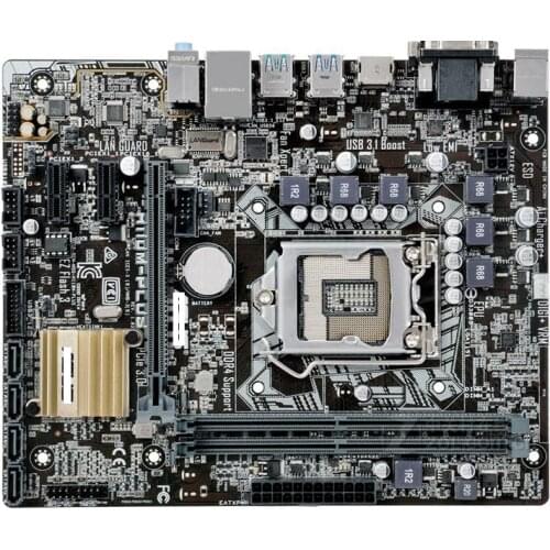 Desktop Motherboard Used original Asus H110M-PLUS H110 Socket LGA 1151 i7 i5 i3 DDR4 32G SATA3 Micro-ATX
