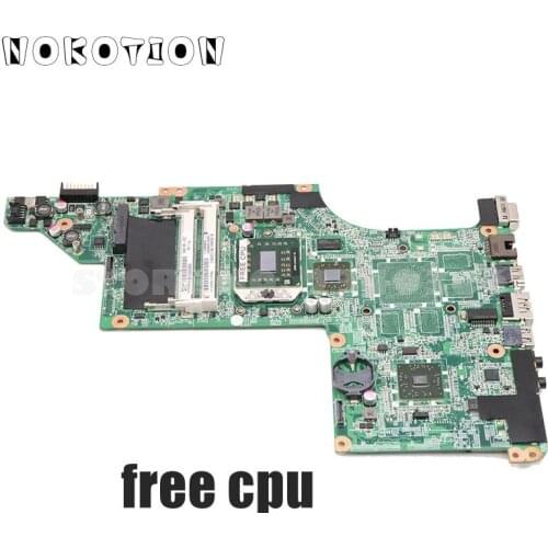 NOKOTION Laptop Motherboard For HP Pavilion DV6Z-3200 DV6-3000 Main Board DA0LX8MB6D1 595135-001 DDR3 Socket S1 Free CPU