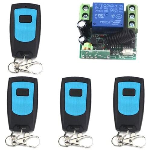 DC 12V 1CH Mini RF Wireless Remote Control Switch, Waterproof 315Mhz Transmitter, 10A Small Receiver with Case SKU: 5267