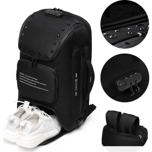 Multifunctional Travel Backpack Male Fashion USB 15.6 Inch Laptop Backpacks Men Anti-theft Waterproof Backpack mochila New