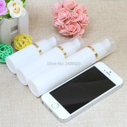 15ml Gold Line Refillable Bottle With Transparent Cap Plastic Travel Containers Empty Airless Lotion Bottles 2pcs/lot