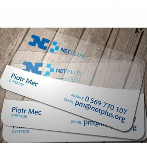 Lower Price Custom Transparent Printing Plastic Business Card