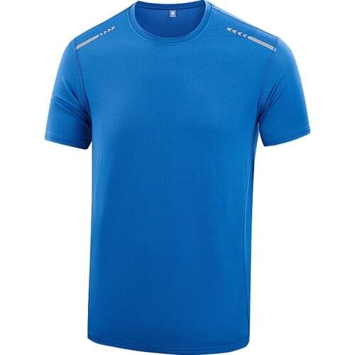 Young Student Boys' New Sports Style Pure Color Fashion Top Korean MenS Summer Ice Silk Air Hole Quick Drying Shirt Half Sleeve