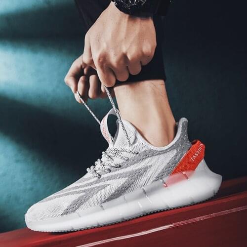 Casual mesh Men comfortable informales Sneakers Breathable mens sapatos white Light leisure Fashion on hombre casuales casual s