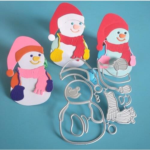 New Christmas snowman metal cutting mold, used for DIY scrapbooks, cards, photo album decorations, paper-cutting handmade crafts