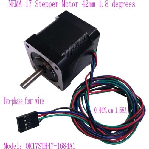 NEMA 17 Stepper Motor 42mm 1.8 Degrees 0.44N.cm 1.68A 42 Stepper Motor Dc Motor