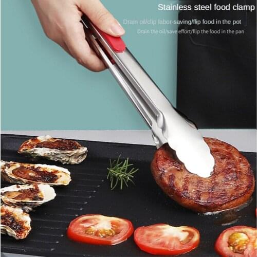 Stainless Steel BBQ Grill Tongs Kitchen Oven Tools Cooking Tongs Kitchen Accessories
