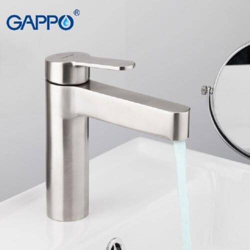 GAPPO Basin Faucet waterfall faucet Deck mount stainless steel basin mixer faucet handle taps bathroom sink faucet G1099-30