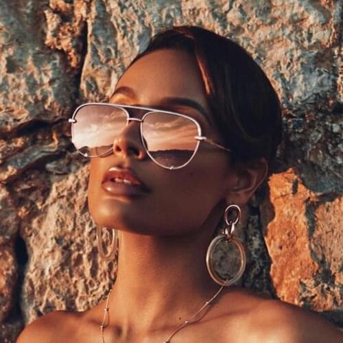 Fashion Rose Gold Pilot Womens Sunglasses Luxury Brand Designer Mirror Oversize Sun Glasses Men Clear Lens Eyeglasses Frame