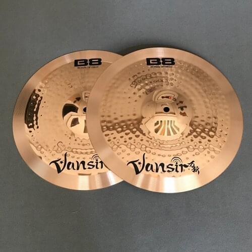 B8 cymbals 14"hihat perfect for teaching or practice of Punk/ Metal Alternative Rock Country/Pop Latin/Fusion