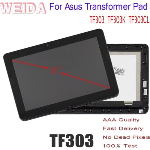 LCD 10.1" for Asus Transformer Pad TF303 TF303K TF303CL K014 LCD Display Touch Screen Assembly Frame Tablet PC Replacement Parts