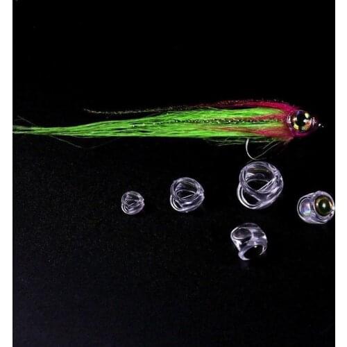 10pcs/set Fly Tying Fish Skull Head For Streamer Flies Material Eyes Bait Fishing With Fly Lure For Fishing Lure Making Eye N9H6