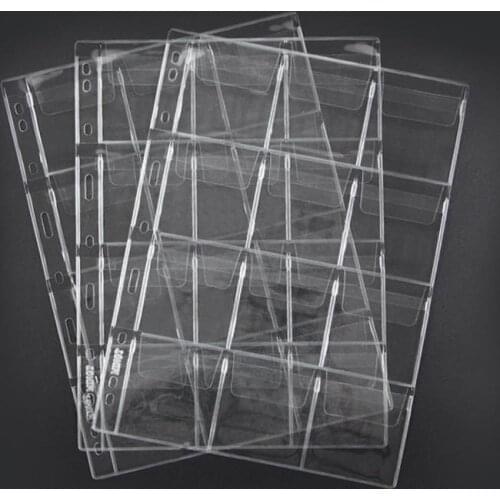 10page/Lot PCCB 12 20 30 42 Grid Cardboard Coins Holder Insert Page Sheet Coin Protector Album Binder Sheets Sleeves