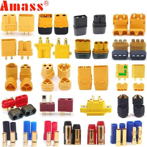 5 Pair XT60 XT60H XT60E-M XT90S XT90 XT30 MR30 MR60 MT30 MT60 XT60I XT60PW XT30PW T-type T Plug XT150 AS150 EC5 Plug Connector