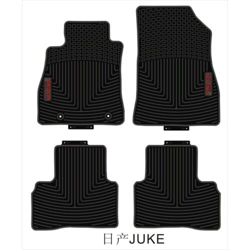 Custom Car Floor Mats for Nissan Juke No Odor Front and Rear Carpets Waterproof Rubber