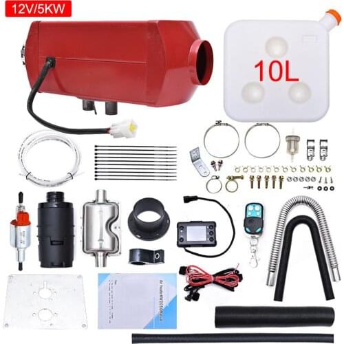 With Remote Control LCD Monitor Car Heater 12V 5KW Portable Car Diesels Air Parking Heater For RV Motorhome Trailer Trucks Boats