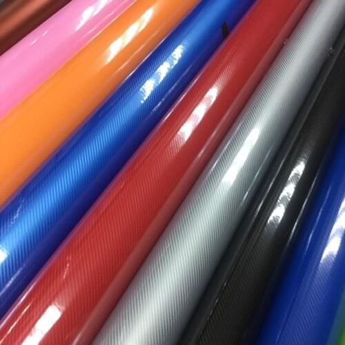 Car Styling 200mmX1520mm 5D Carbon Fiber Vinyl Film high glossy warp Motorcycle Car Stickers Accessories Waterproof Automobiles