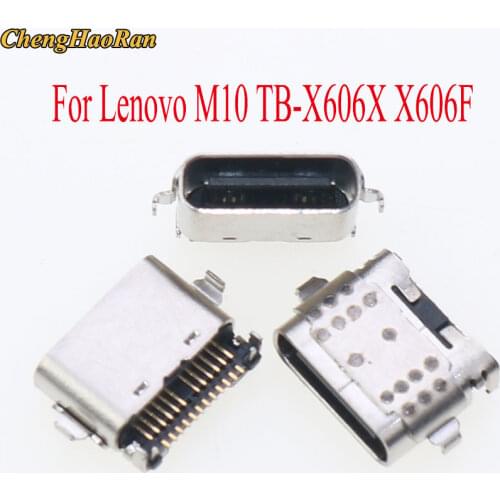 ChengHaoRan 10pcs Micro USB Type C Connector for Lenovo M10 TB-X606X X606F Tablet Charging Dock USB C USB3.1 Charge port socket