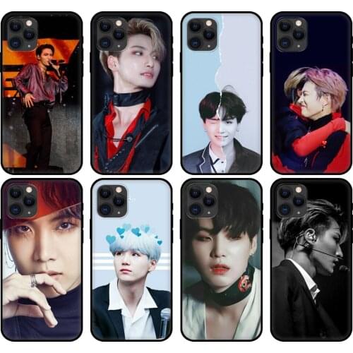 Black tpu case for iphone 5 5s se 6 6s 7 8 plus x 10 cover for iphone XR XS 11 pro MAX case ATEEZ HongJoong SeongHWA