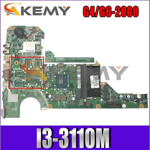 DAR33HMB6A1 For HP Pavillion G4-2000 G6-2000 I3-3110M Laptop motherboard SR0N2 SLJ8E DDR3 Notebook Mainboard