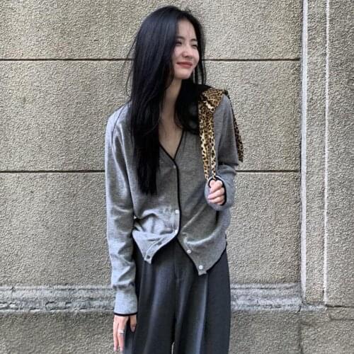 Spring Autumn Vintage Thin Ladies Cardigans Knitted Womens Sweatshirt Casual Comfort Office Lady Loose Chic Cardigan Jacket