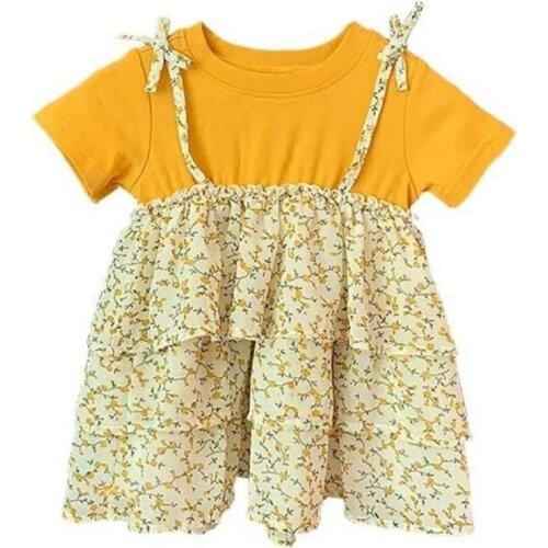 Kids Summer Girls Dresses Baby Cute Floral Dresses Party Princess Dress Children Toddlers Childrens Clothing Girls Clothing