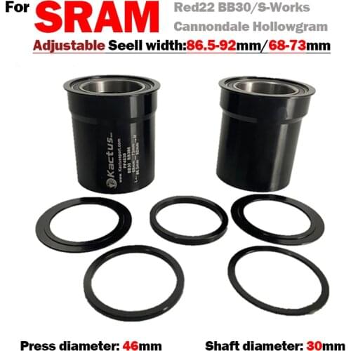 KACTUS BB30 Ceramic Bottom Bracket MTB Road Bicycle Bearings Press Fit Bike Axis Parts PF4630 BB386 Eje Pedalier De Cazoletas