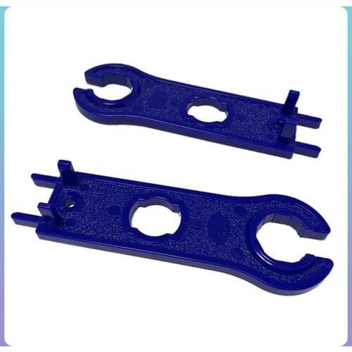 ABS Plastic Pocket Solar Panel Connector Disconnect Tool Spanners Wrench 1Pair x Blue