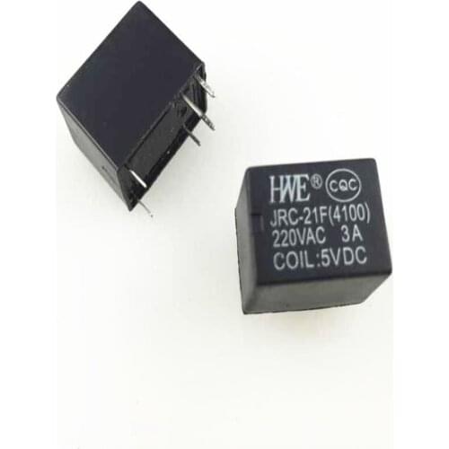 20 Pieces Miniature PCB Relay JRC-21F 4100 DC 5V 6 Pins