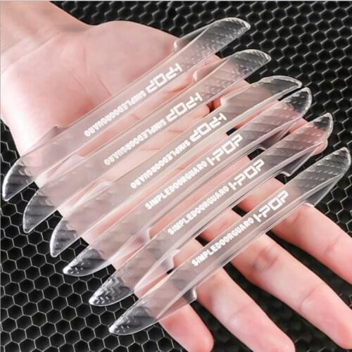 6Pcs Car Door Edge Protection Sticker Rearview Mirror Protects Scratches Protector Car Door Crash Bar Strip Auto Car Accessories