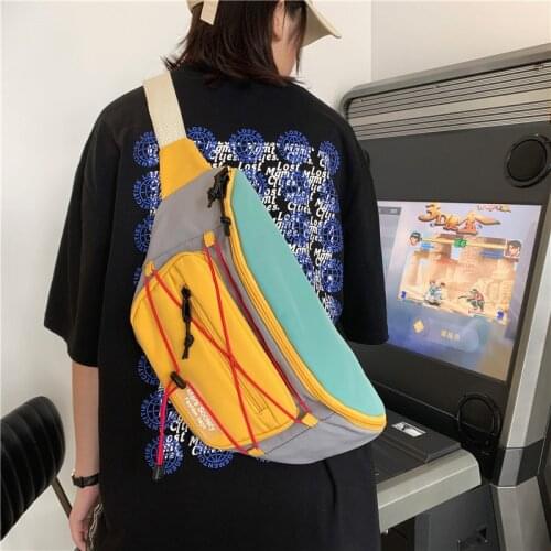 Nylon bag Fashion Unisex Zipper Solid Shoulder Bag Pures And Bags Crossbody Waterproof Sstudent Bag Phone Bag