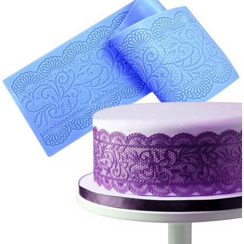 Feiqiong New Silicone Floral Mold Lace Cake Mat Sugar Fondant Baking Mould Flower Pattern DIY Pad Cake Mould Decoration