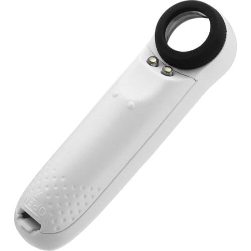 New Home Portable 40X Magnifying Magnifier Glass Jeweler Eye Jewelry Loupe Loop With 2 LED Light Handheld Magnifying Glass