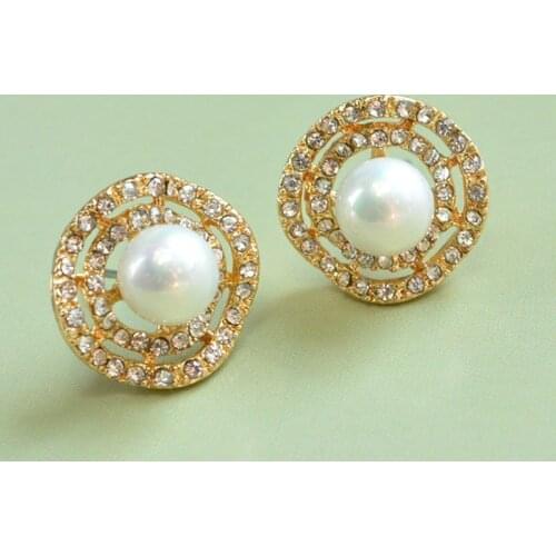 Free Shipping new Fashion Jewelry Cute Simulated-pearl Stud Earring